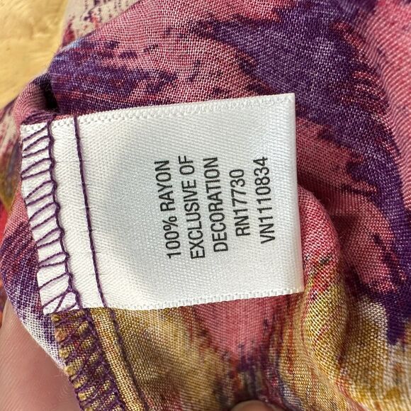 Boho Western XXL‎ 2XL Sleeveless Chevron Print Multicolor Maxi Dress Beach - Picture 8 of 10